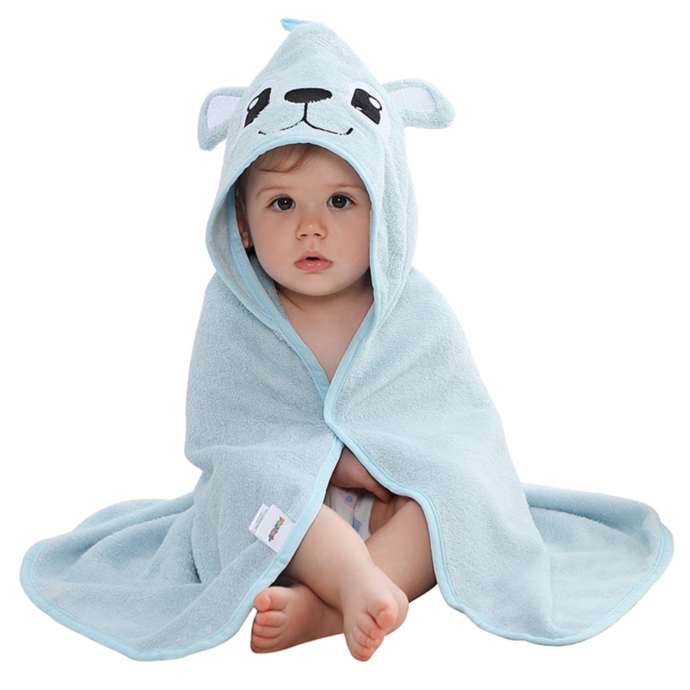 Hooded Bath Towel for Kids Toddler (29.5X29.5 Inches) - Soft, Absorbent ...