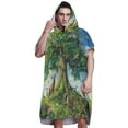 thumbnail image 1 of Hooded Beach Towel Adult Bath Poncho Towels Soft Absorbent Quick Dry for Surf Swim Pool Men Women Teens Animals Surrounded Tree, 1 of 7