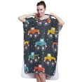 thumbnail image 1 of Hooded Beach Towel Adult Bath Poncho Towels Soft Absorbent Quick Dry for Surf Swim Pool Men Women Teens Hand Paint Monster Trucks, 1 of 7