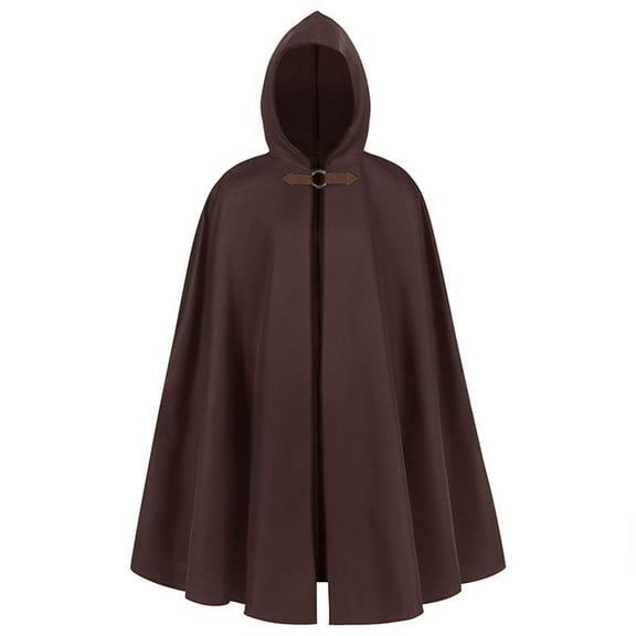 Hooded Cape Shawl Robe for Men Halloween and Themed Events