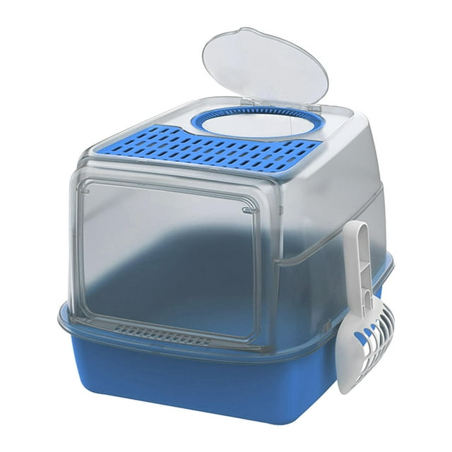 Hooded Cat Litter Boxes Cat Litter Tray Large Spacious Top Exit and