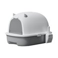 thumbnail image 1 of Hooded Cat , Pet , Removable with Door, Durable Pet Accessories Large Fully Enclosed Cat Toilet Pet Litter Tray Sandbox Grey, 1 of 8