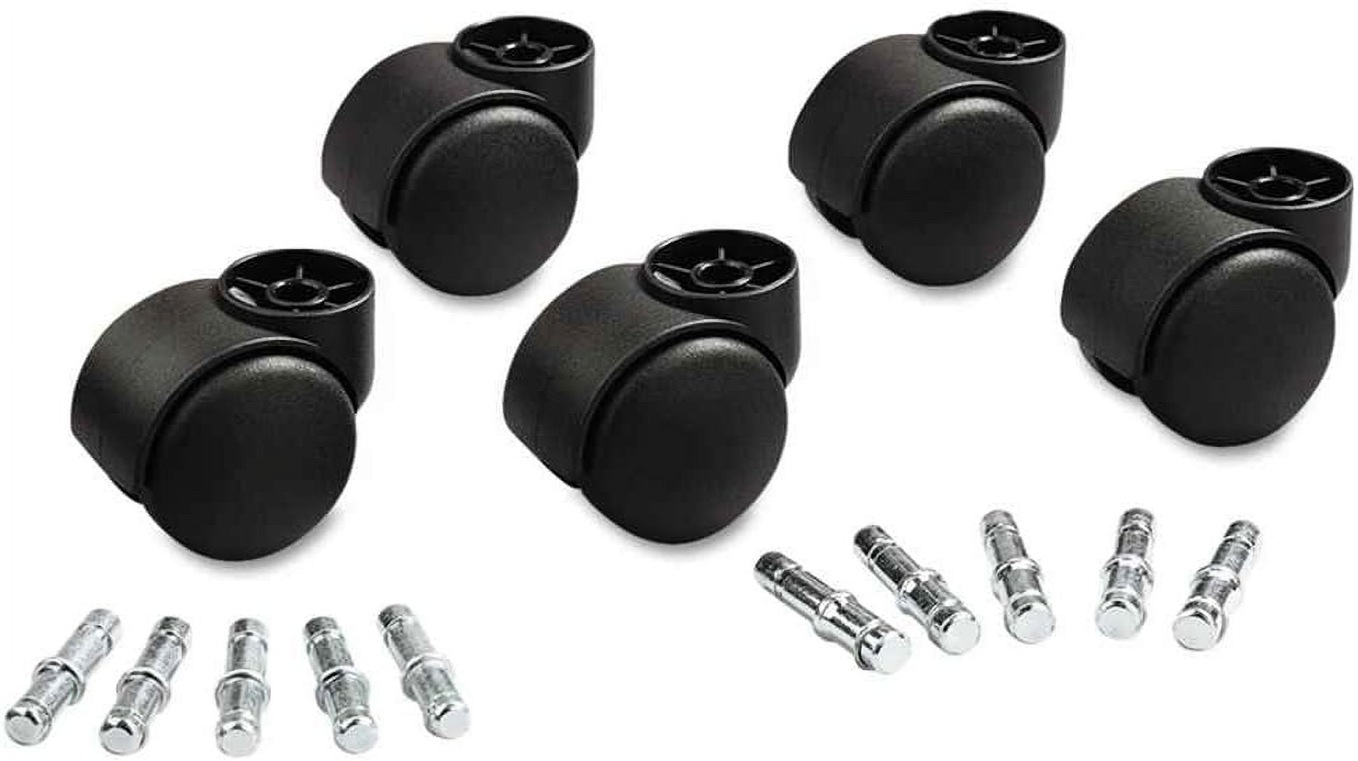 Hooded Chair Mat Casters, 7/16" Dia. X7/8" Long And 3/8" Dia. X7/8