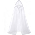 thumbnail image 1 of Hooded Cloak Adult Sheer Cape Witch Queen Cosplay Costume for Halloween Christmas Special Festivals Renaissance, 1 of 7