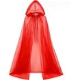 thumbnail image 1 of Hooded Cloak Adult Sheer Cape Witch Queen Cosplay Costume for Halloween Christmas Special Festivals Renaissance, 1 of 7