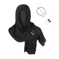 thumbnail image 1 of Hooded Cloak Cape Elegant Shawl Scarf Brooch Adjustable Outfit, 1 of 2