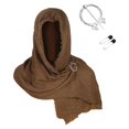 thumbnail image 1 of Hooded Cloak Cape Elegant Shawl Scarf Brooch Adjustable Outfit, 1 of 2