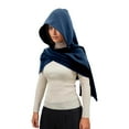 thumbnail image 1 of Hooded Cloak Cape Shawl Wrap Cowl Fair Attire Accessory, 1 of 5