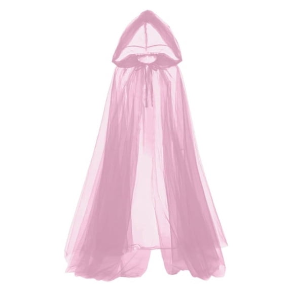 Hooded Cloak Tulle Sheer Ponchos Shawl With Elegant Design For Women Beach Event