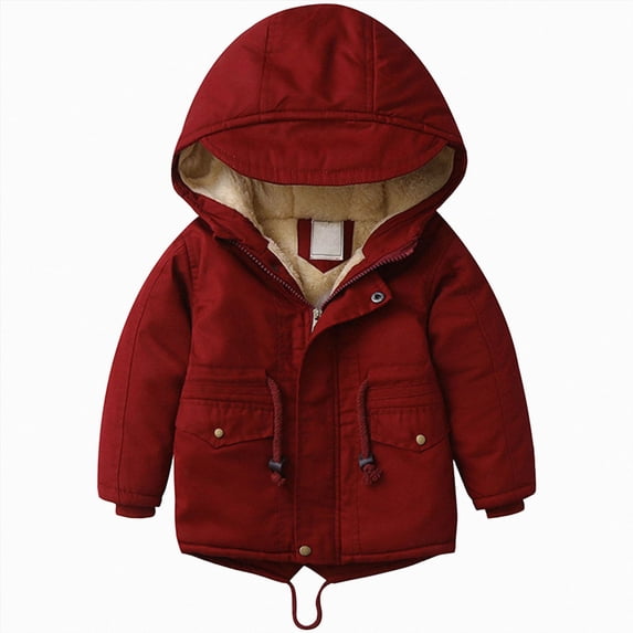 Hooded Cotton Padded Jacket For Boys And Comfortable And Fashionable,Hooded Padded Jacket 3-4 Years