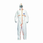 Hooded Coveralls, White, TyvekR 800 J, Storm Flap TJ198TWHXL0025PI