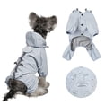 thumbnail image 1 of Hooded Dog Raincoat Poncho Rain Cape Sun-Proof Waterproof Full Body Raincoat Jacket for Small & Medium Dogs Spring Summer Pet (XX-Large,Blue), 1 of 7