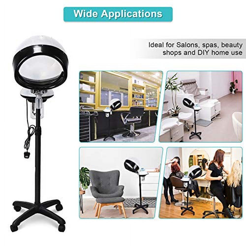 Hooded Hair Dryer, Hair Steamer Professional Stand Up Dryers for Hair