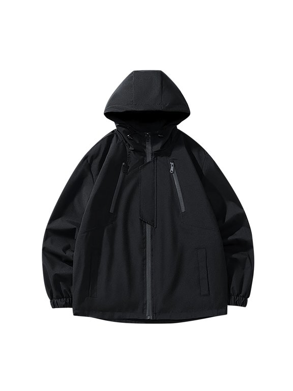 Hooded Jacket Women Hooded Jacket Outdoor Hiking Wear Sport Solid Color Rain Jacket Long Sleeve For Trail Running And Hiking Rain Jacket