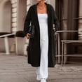 thumbnail image 1 of Hooded Jacket Women Top Pockets Hooded Solid Color Long Cardigan For Extra Warmth And Coverage Spring Jackets For Women, 1 of 4