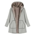 thumbnail image 1 of Hooded Jackets for Women Plus Size Winter Coat Warm 2025 Denim Jacket Women's Winter Jacket with Pockets, 1 of 3