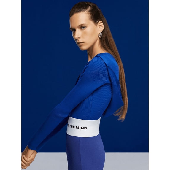 Hooded Knit Crop Top