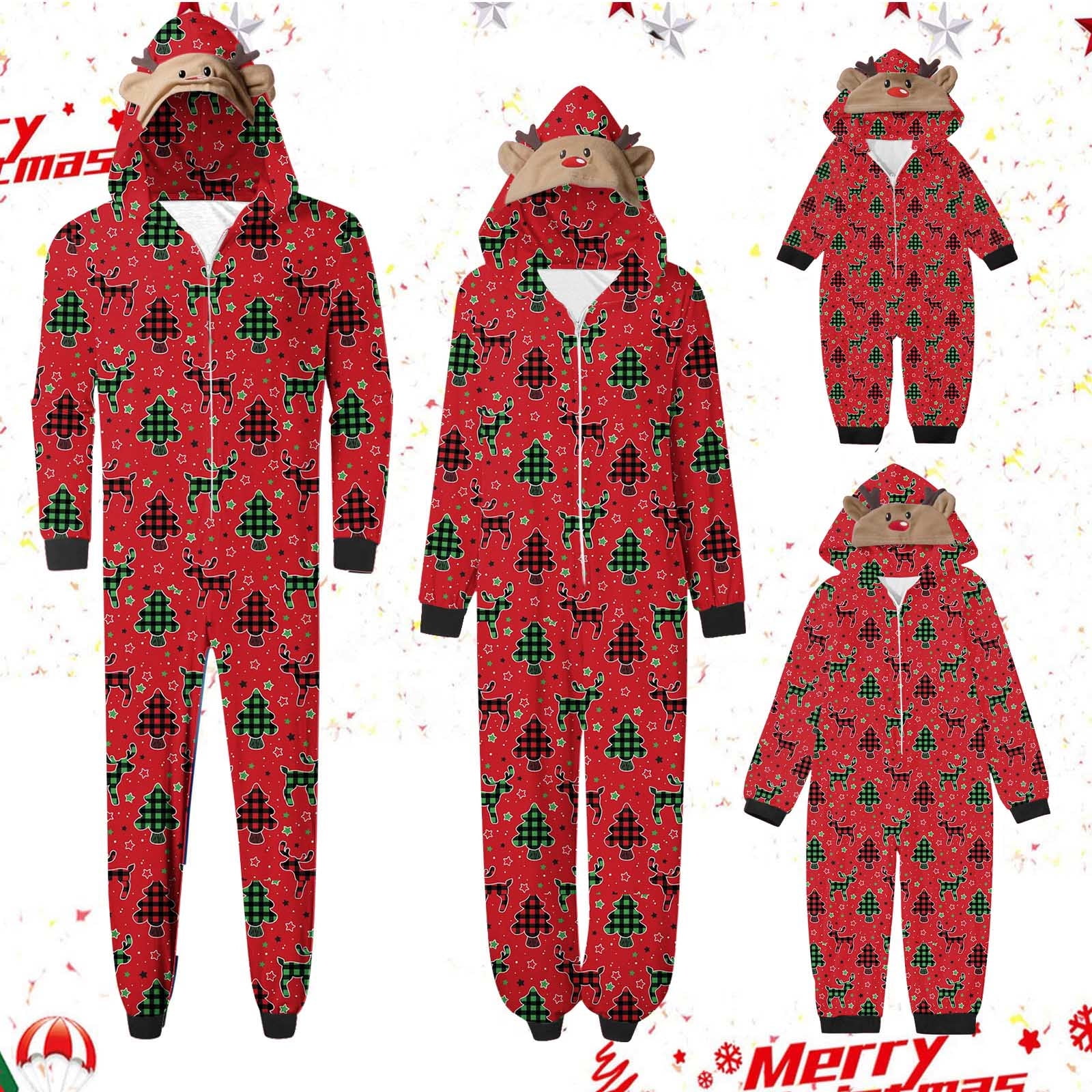 MASRIN Holiday Family Matching Pajamas, Pijamas Para Mujer, Couples ...