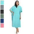 thumbnail image 1 of Hooded Poncho Towels Changing Robe for Adult Surfer Swimmer Sport Beach, 1 of 8