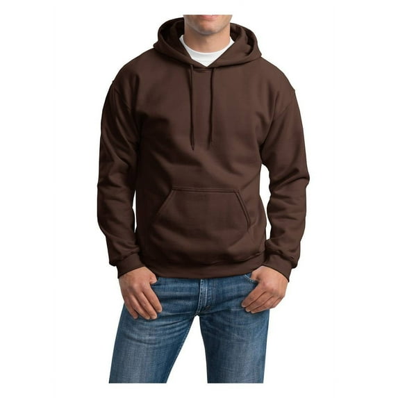 Hooded Pull Sweatshirt Heavy Blend 50/50 Gildan Style 18500 XL Dark Chocolate