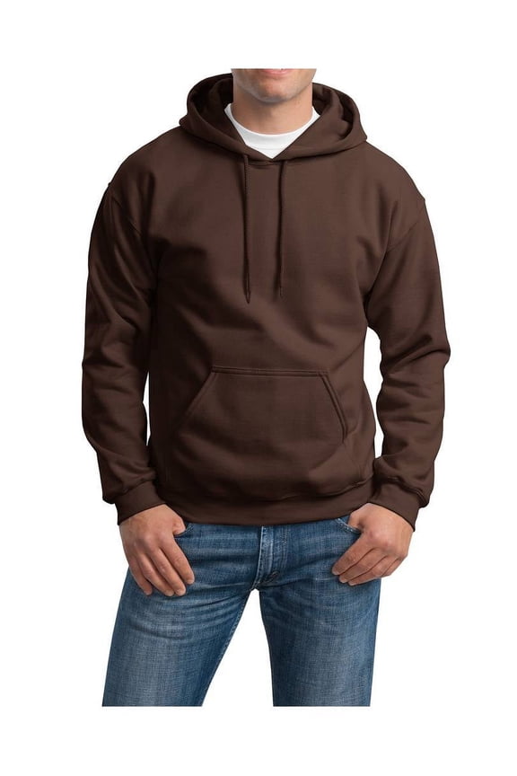 Hooded Pull Sweatshirt Heavy Blend 50/50 Gildan Style 18500 XL Dark Chocolate