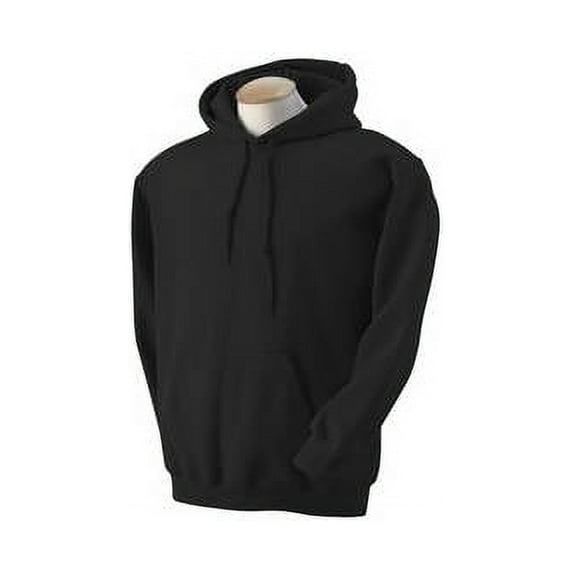 Hooded Pullover Sweat Shirt Heavy Blend 50/50 - Black 18500 M