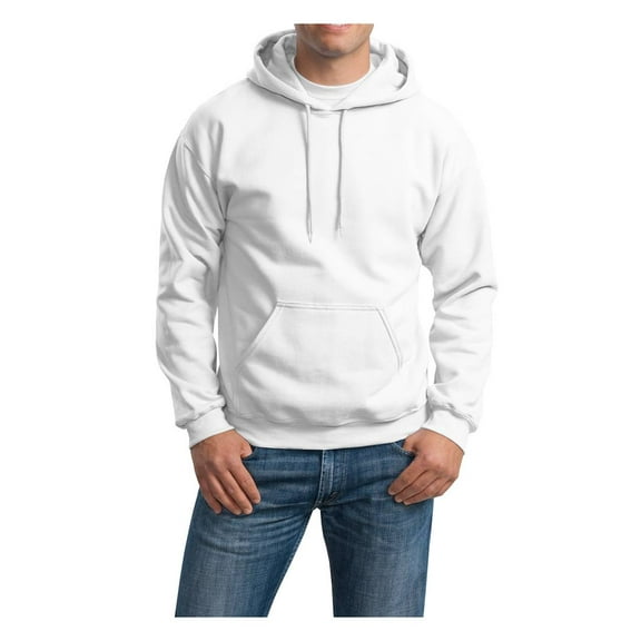 Hooded Pullover Sweat Shirt Heavy Blend 50/50 by Gildan (Style 18500) 2XL White