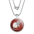 thumbnail image 1 of Hooded Rat 1" Pendant with Sterling Silver Plated Chain, 1 of 3