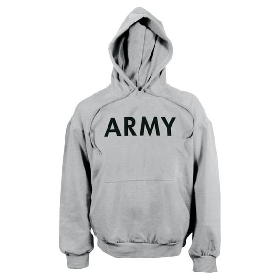 Hooded Sweatshirt, Grey Hoody, Medium