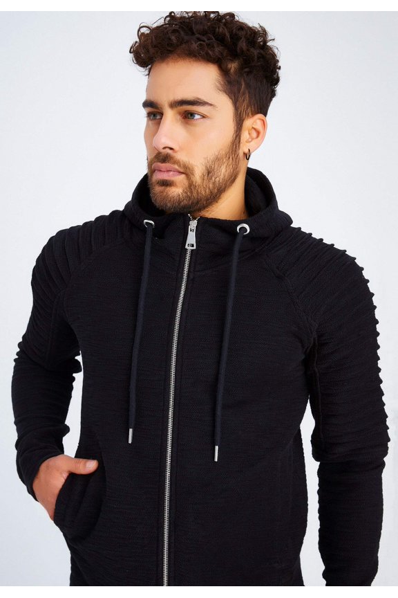 Hooded Sweatshirt Jacket