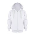 thumbnail image 1 of Hooded Sweatshirt Long Sleeve 4-5 Years Sweatshirt Color Solid Zip Jackets Long Hoodie Top Sleeve Up Girls Kids Boys Coat&jacket Boy Tops ,White, 1 of 5