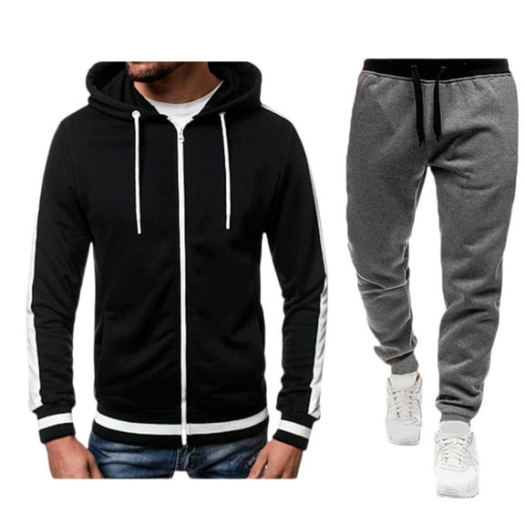 Hooded Sweatshirt Mens Casual Long Sleeve Zip-up Hoodie Sweatshirts Hoodie Men Hooded Sweatshirt Pullover Hoody