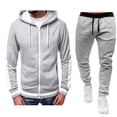 thumbnail image 1 of Hooded Sweatshirt Mens Casual Long Sleeve Zip-up Hoodie Sweatshirts Hoodie Men Hooded Sweatshirt Pullover Hoody, 1 of 5