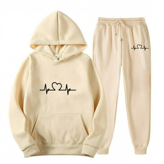 Hooded Sweatshirt Set Optimized For Sports And Leisure Two-piece Set Long Sleeved Hooded Set
