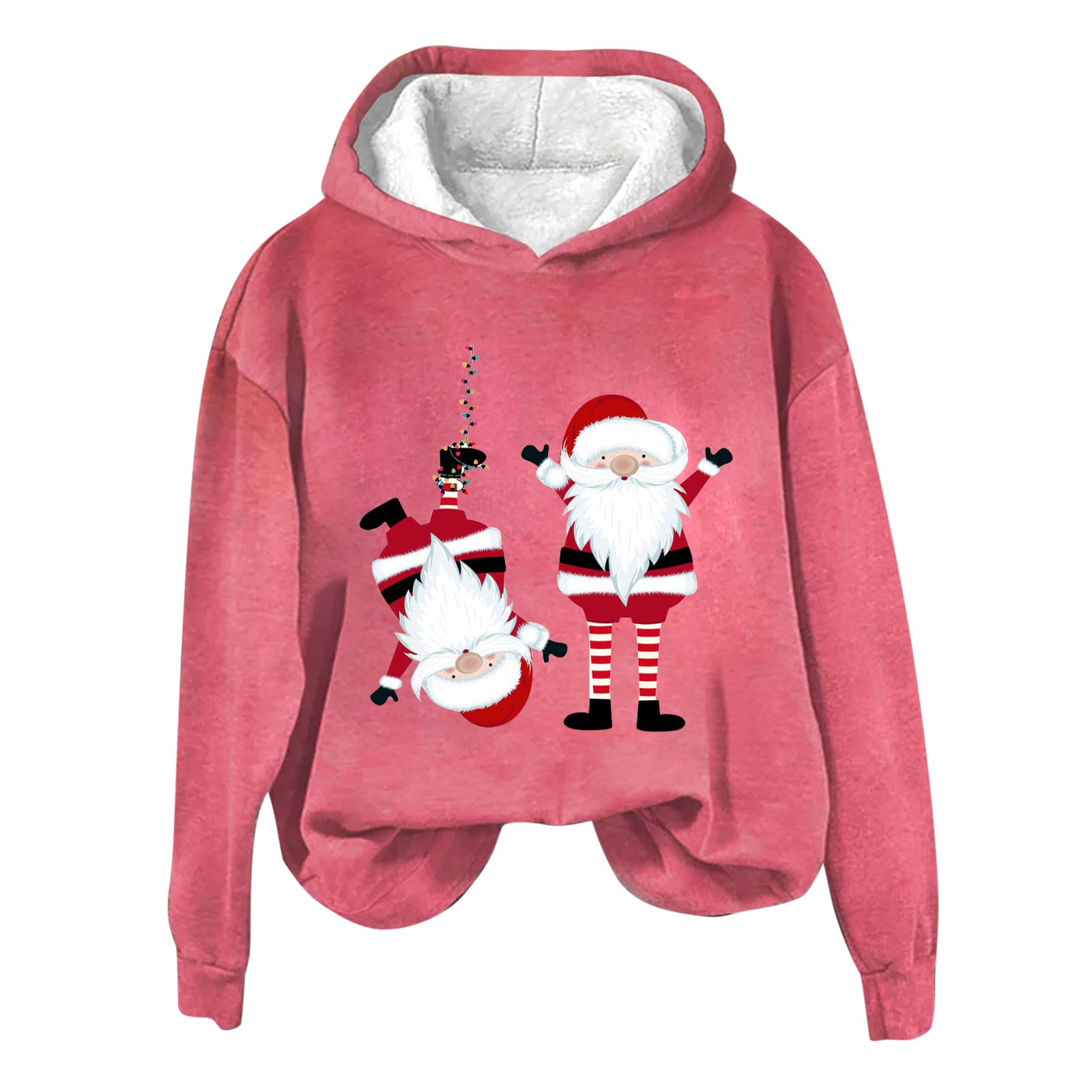 Hooded Sweatshirts Ladies Trendy Loose Ugly Christmas Sweater Tops Long
