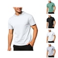 thumbnail image 1 of Hooded T Shirts for Men Summer Solid Casual Crew Neck Short Sleeve Mens T-Shirts Sports Top, 1 of 6