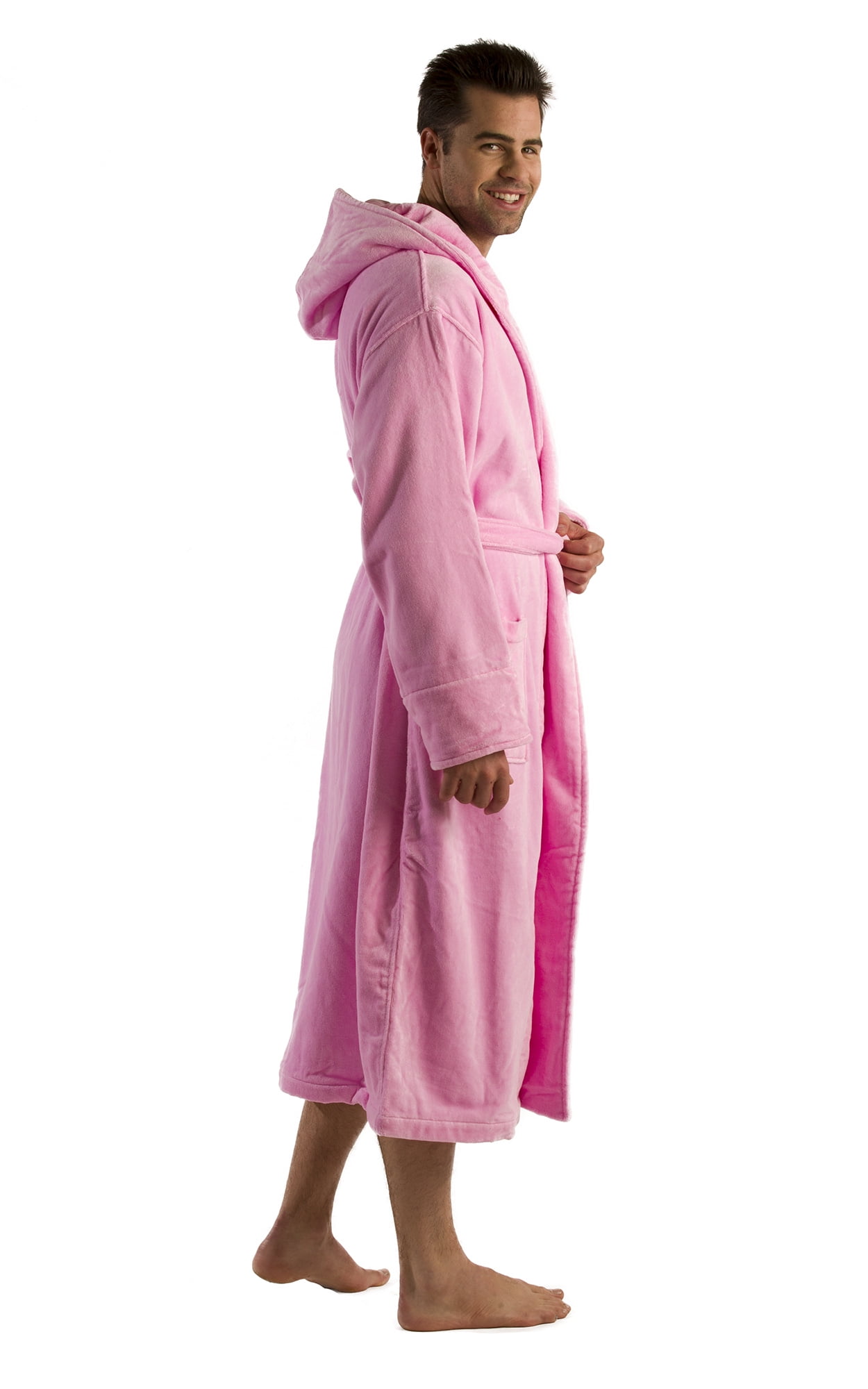 Hooded Terry Cotton Adult Bathrobes,Terry Men's and Women's