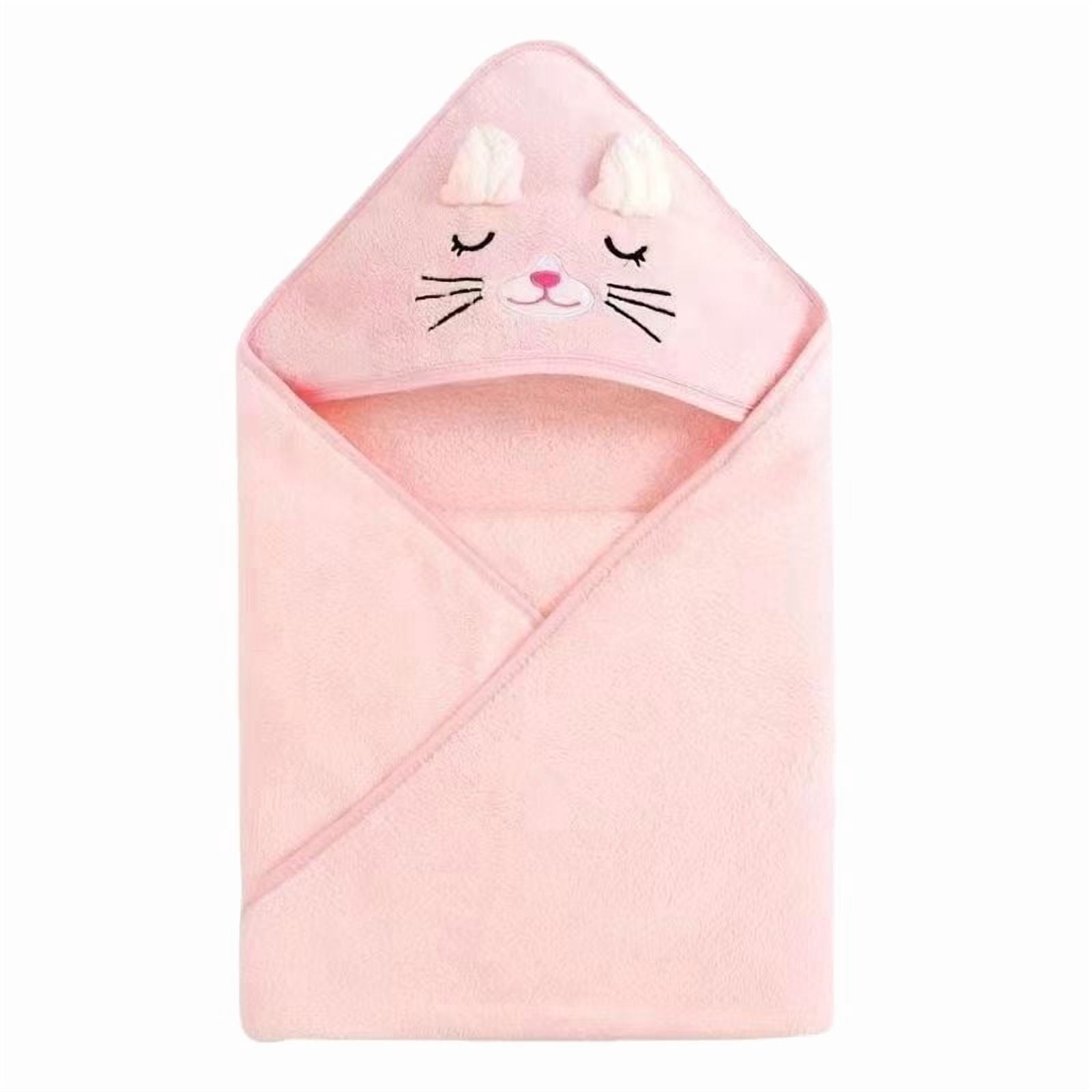Hooded Towel - Bath Towel with Bear Ears for Newborn, Babie, Toddler, Infant - Absorbent Large Baby Towel - 31.5 x 31.5 Inch