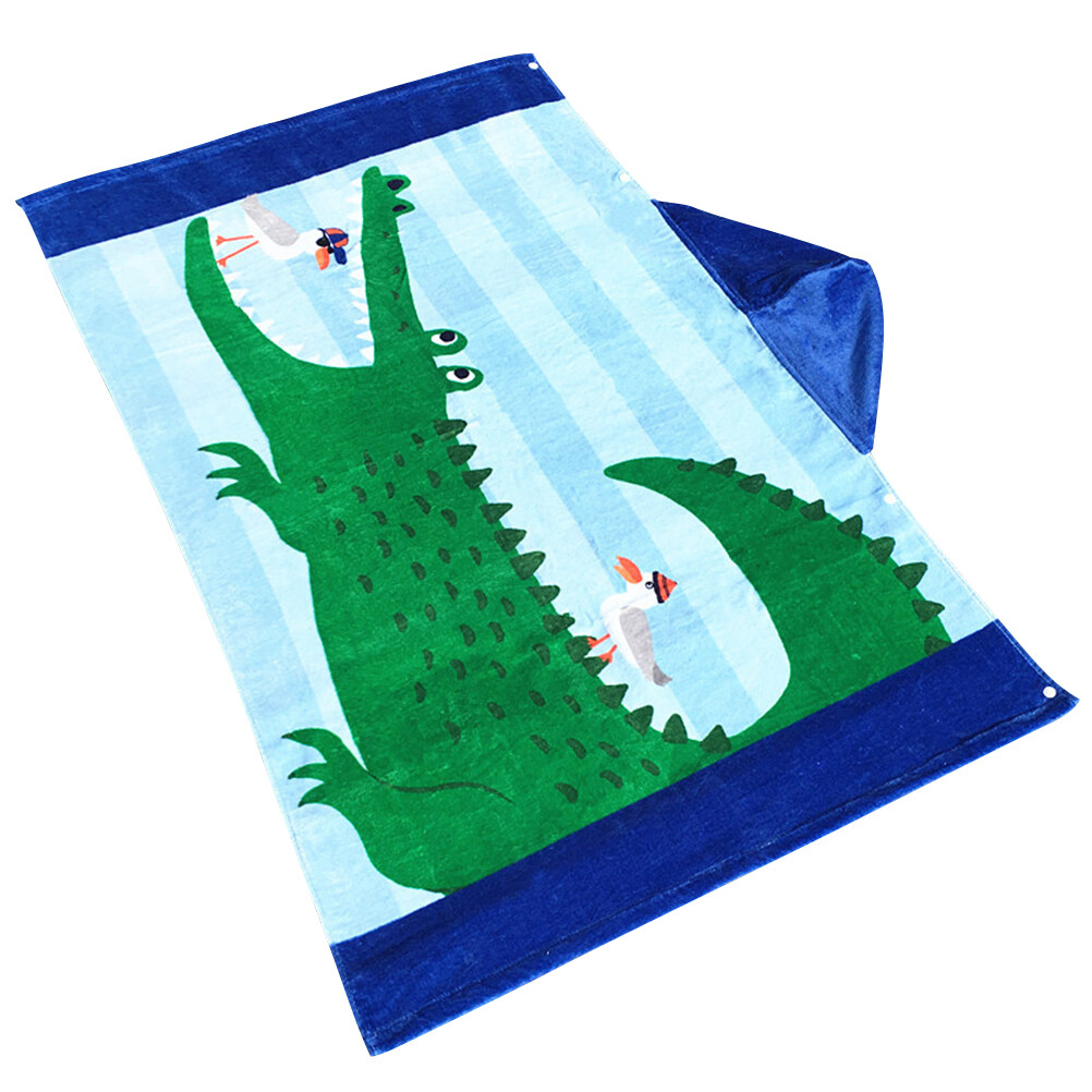 Hooded Towel Beach Wrap Children Kids Large Poncho Hooded Bath Swim