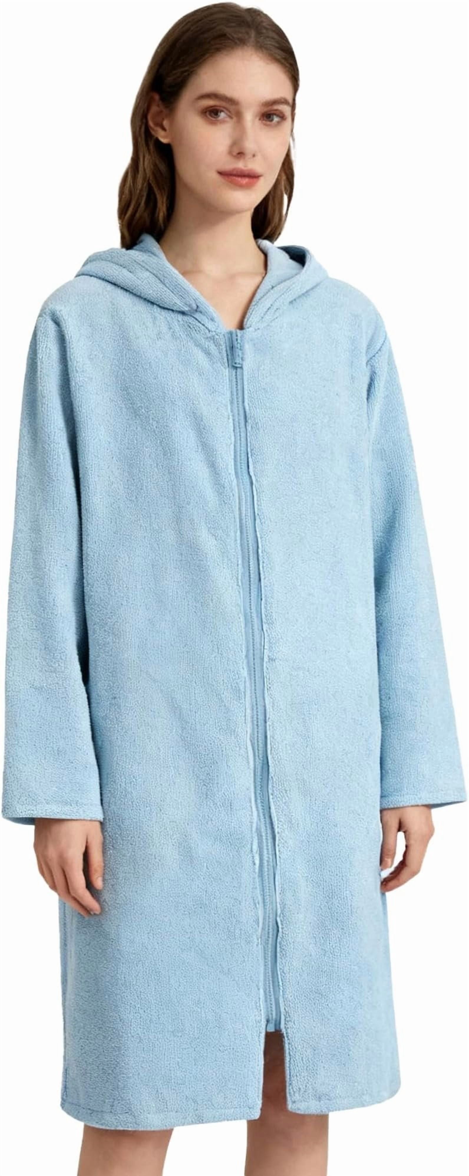 Hooded Towel Poncho with Zipper and Pocket, Surf Poncho for Men and ...