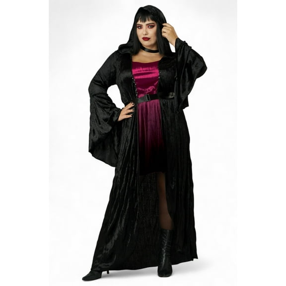 Hooded Vampire Dress Plus Size Costume