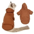 thumbnail image 1 of Hooded Winter Dog Sweatshirt Blouse For Small Medium Dogs Warm Windproof Cotton Pet Apparel With Multiple Sizes Xs To Xxl Available, 1 of 3
