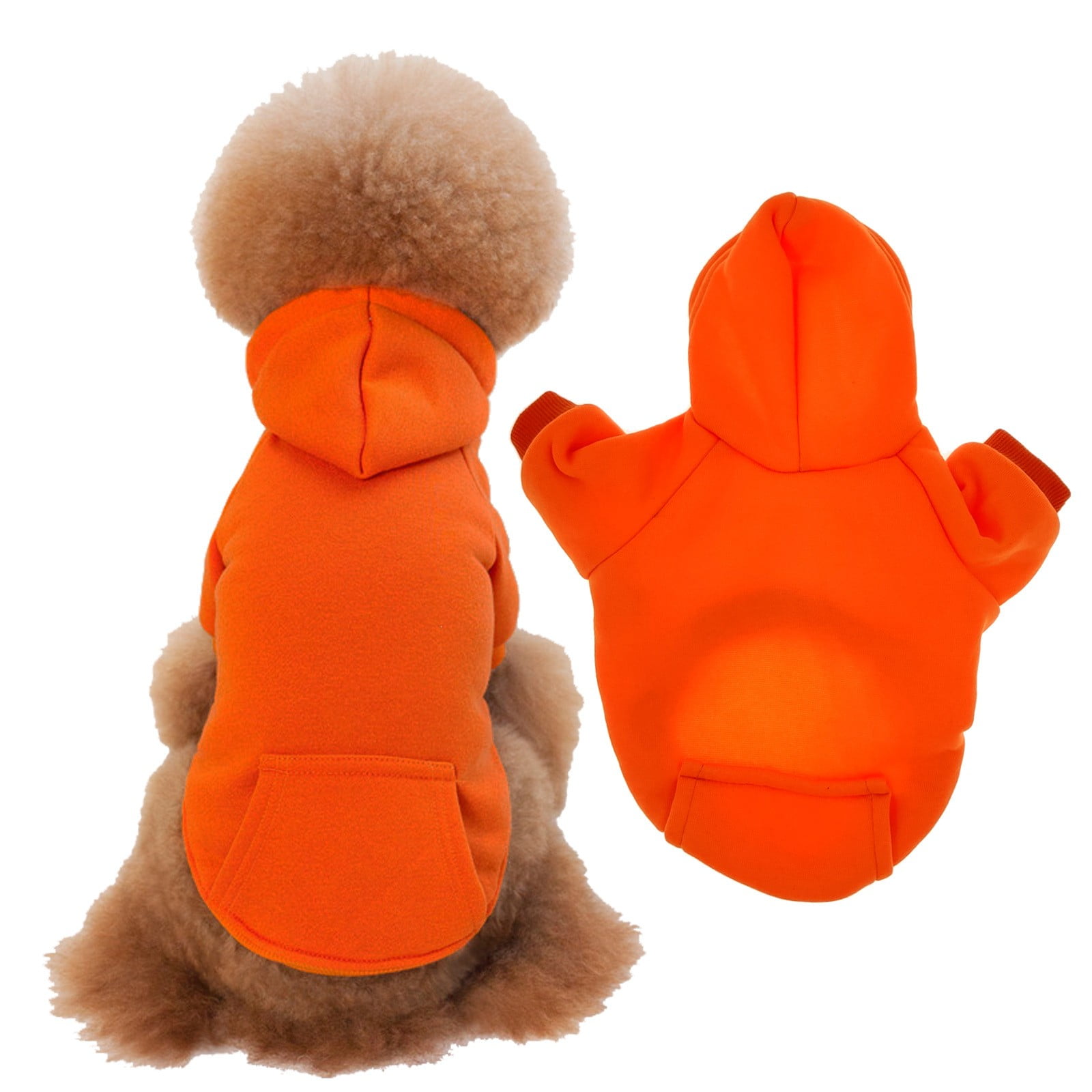 Hooded Winter Dog Sweatshirt With Integrated Mountaineer Coat Design — free download