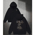 thumbnail image 1 of Hooded long-sleeved Child Of God Graphic Tee Top Commuting and Comfort Cotton T-Shirt black S-2XL, 1 of 7