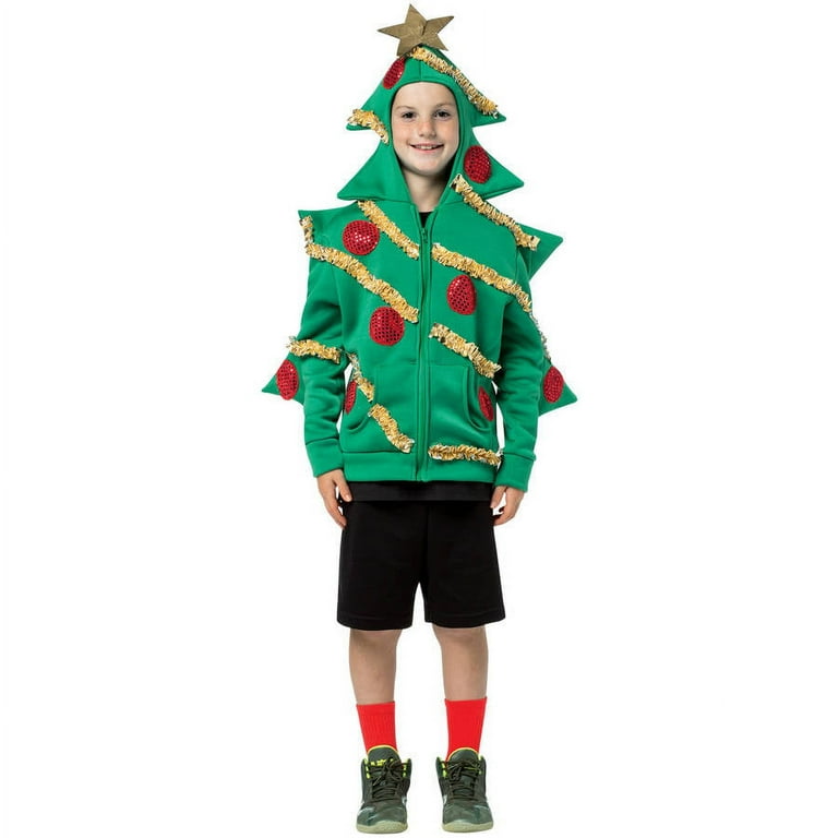 Christmas Tree Hoodie Ugly Sweater Party Pine Tree Sweat Shirt