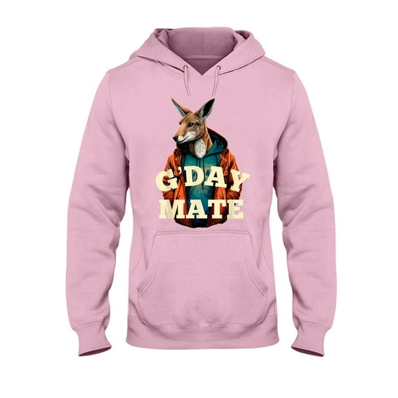 Hoodie Daily, Sport, Weekend, Vacation.Australia GDay Mate Kangaroo Australian&nbsp;Hooded Sweatshirt