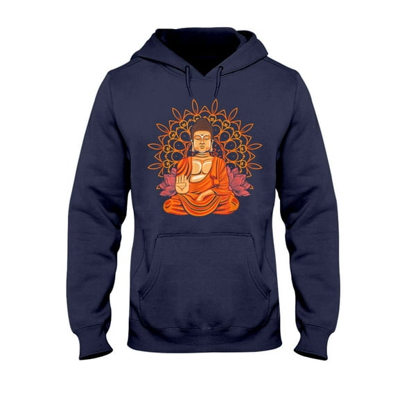 Hoodie Daily, Sport, Weekend, Vacation.Buddha Buddhist Meditation Spiritual Buddhism Hooded Sweatshirt
