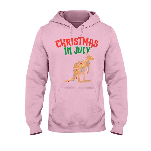 Hoodie Daily, Sport, Weekend, Vacation.Christmas July Kangaroo Xmas Australia&nbsp;Hooded Sweatshirt