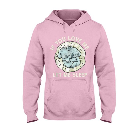 Hoodie Daily, Sport, Weekend, Vacation.Cute Koala Let Me Sleep Tank Top&nbsp;Hooded Sweatshirt