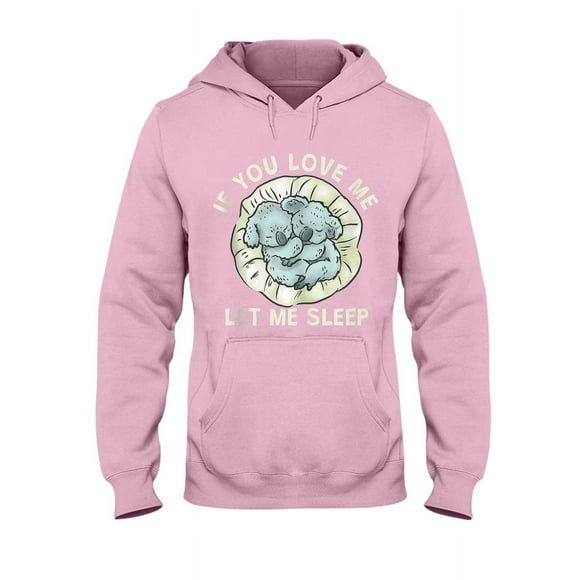 Hoodie Daily, Sport, Weekend, Vacation.Cute Koala Let Me Sleep Tank Top Hooded Sweatshirt